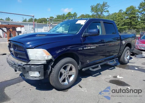 2012 Ram 1500 Sport z USA, uszkodzony, nr VIN 1C6RD7MTXCS186591